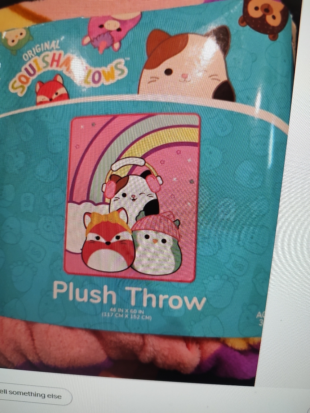 Squishmallows Plush Pink Throw